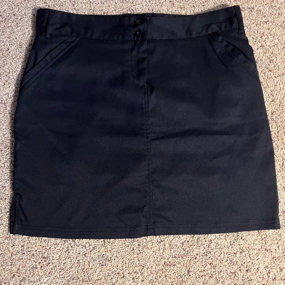 Black Women's dressy skort